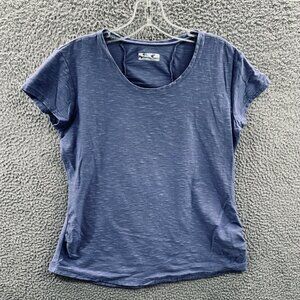Columbia Womens Top‎ Large Blue Short Sleeve Pullover Shirt Stretch
